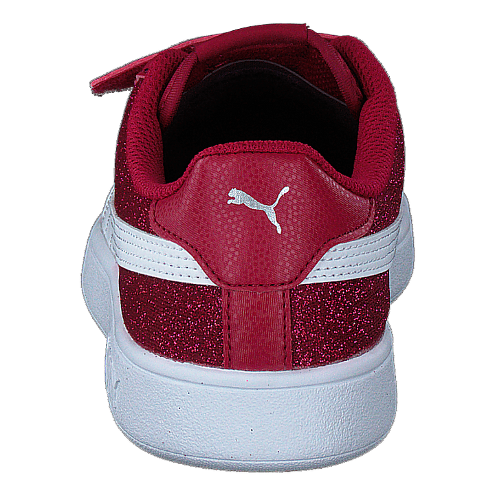 Puma Smash V2 Glitz Glam V Ps Persian Red-puma White