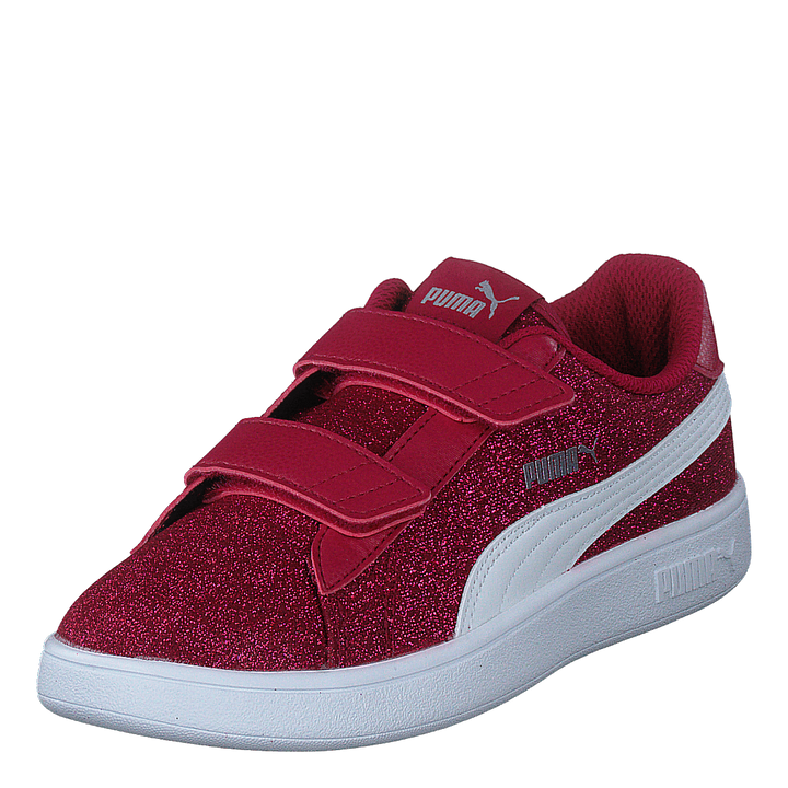 Puma Smash V2 Glitz Glam V Ps Persian Red-puma White