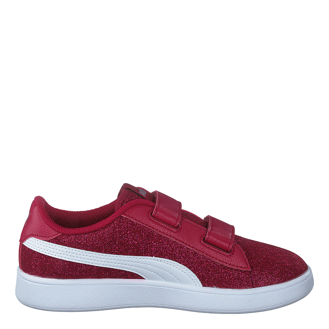 Puma Smash V2 Glitz Glam V Ps Persian Red-puma White