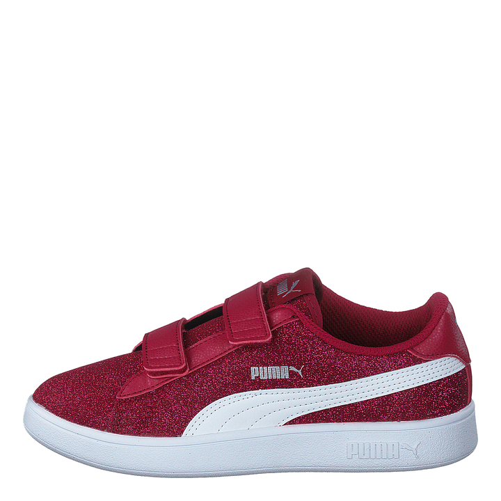 Puma Smash V2 Glitz Glam V Ps Persian Red-puma White