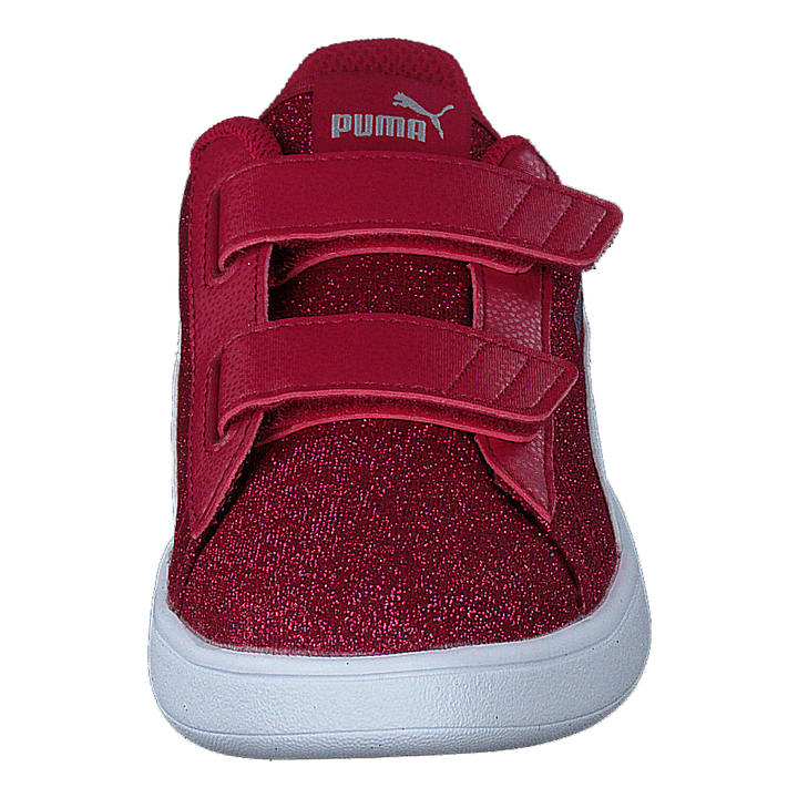 Puma Smash V2 Glitz Glam V Ps Persian Red-puma White