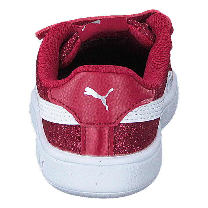 Puma Smash V2 Glitz Glam V Inf Persian Red-puma White