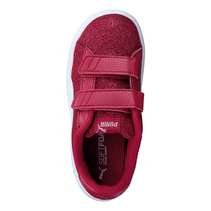 Puma Smash V2 Glitz Glam V Inf Persian Red-puma White