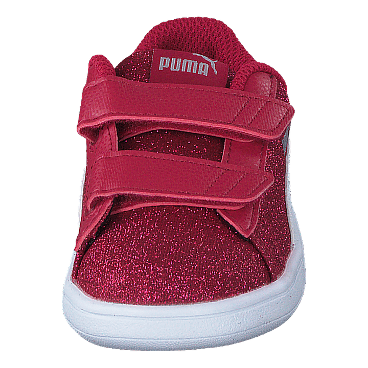 Puma Smash V2 Glitz Glam V Inf Persian Red-puma White