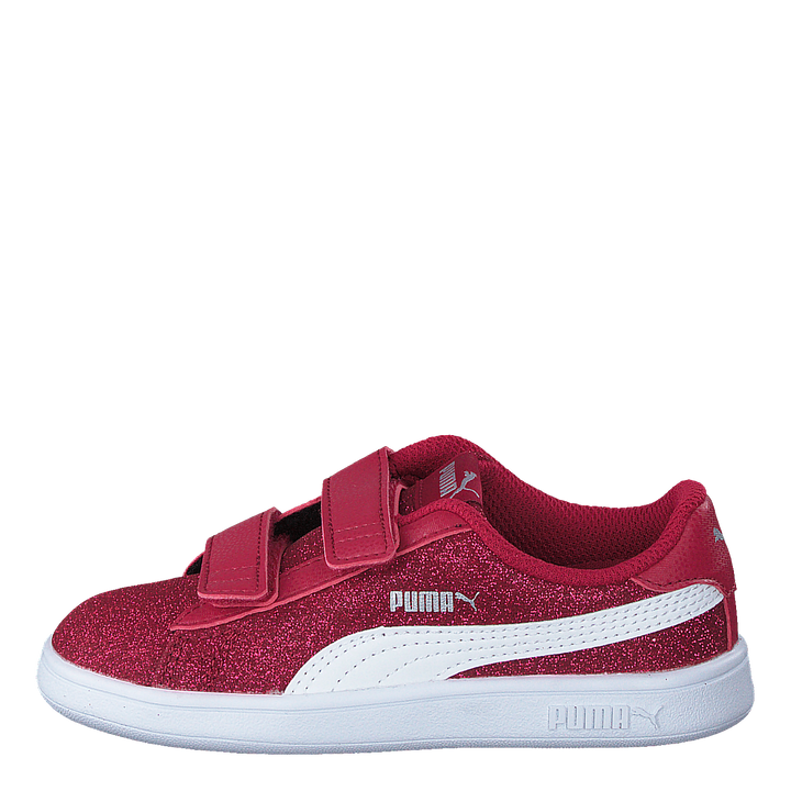 Puma Smash V2 Glitz Glam V Inf Persian Red-puma White