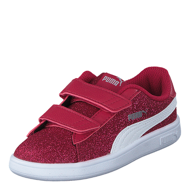 Puma Smash V2 Glitz Glam V Inf Persian Red-puma White