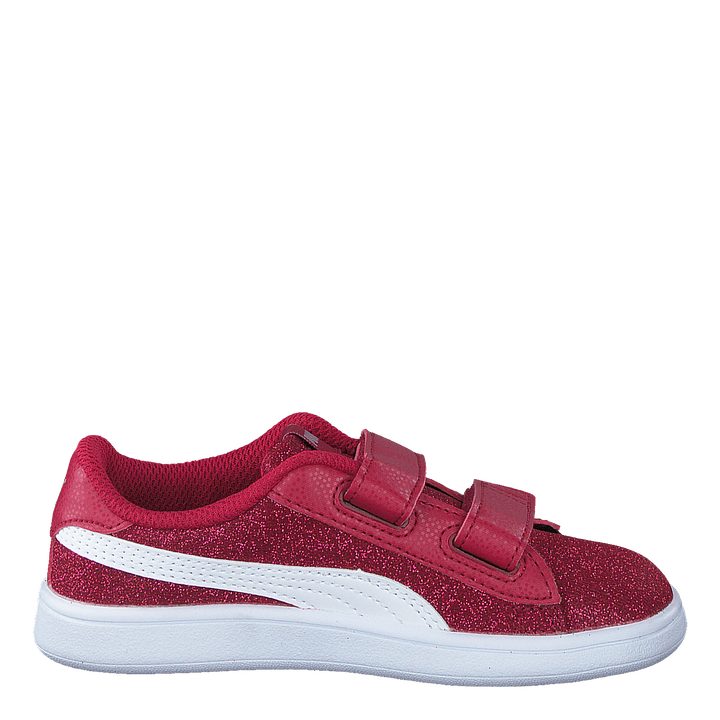 Puma Smash V2 Glitz Glam V Inf Persian Red-puma White