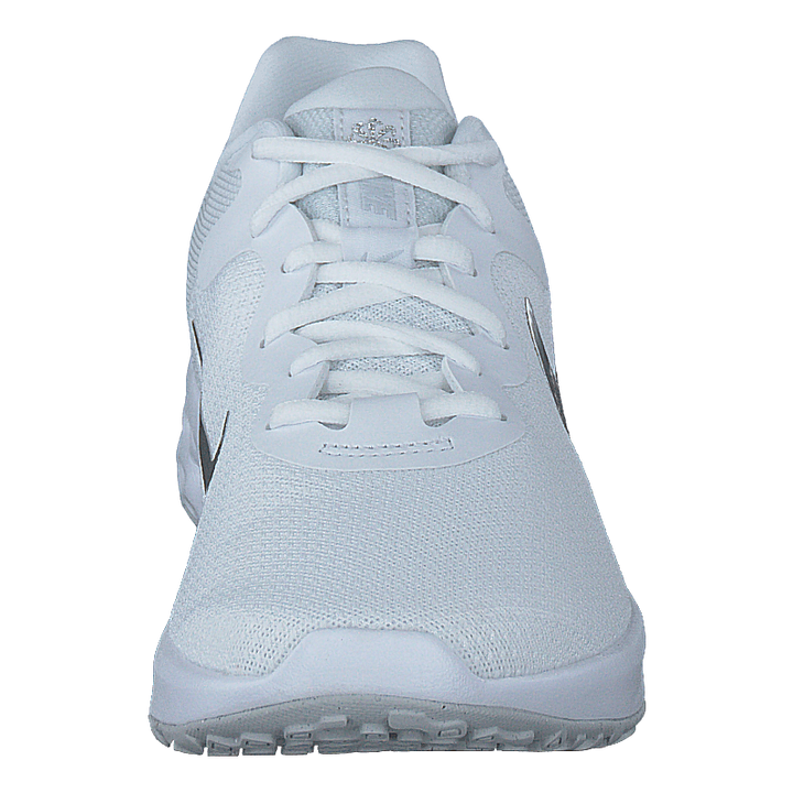 Revolution 6 Next Nature Women's Road Running Shoes WHITE/METALLIC SILVER-PURE PLATINUM