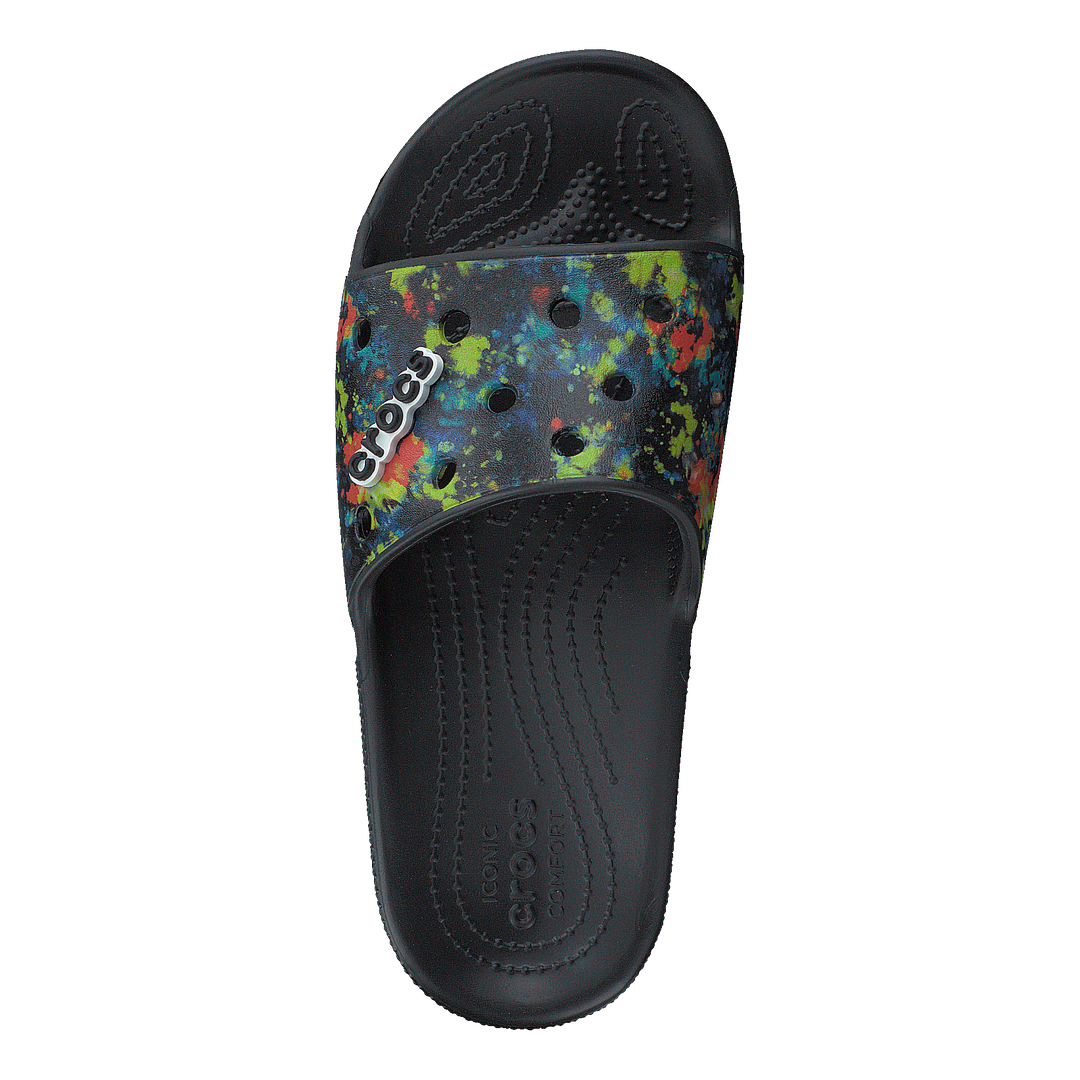 Classic Crocs Tiedye Grphc Sld Multi/black