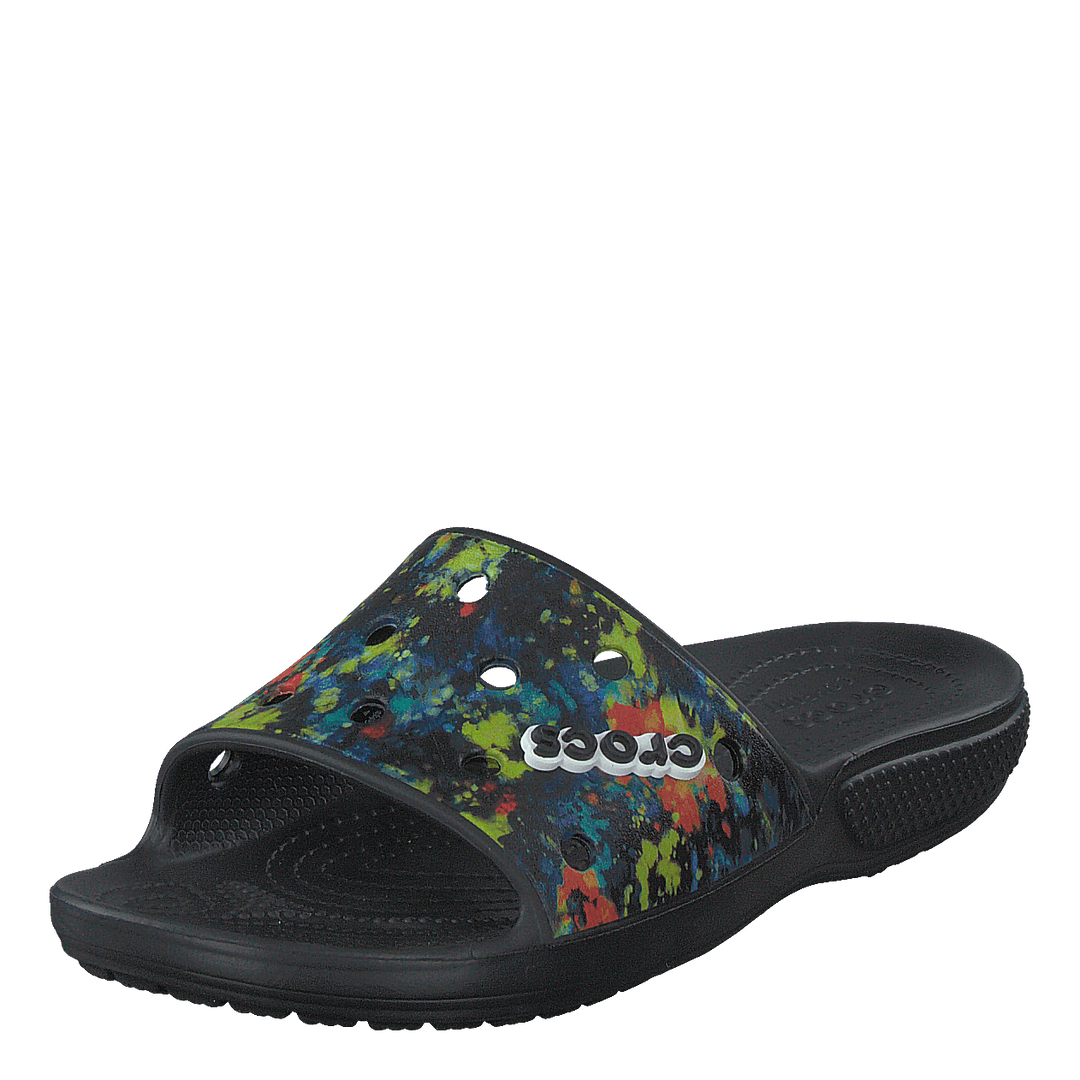 Classic Crocs Tiedye Grphc Sld Multi/black