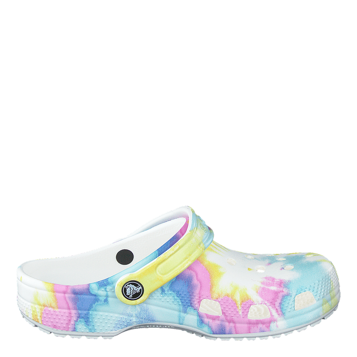 Classic Tiedye Graphic Clog K White/multi