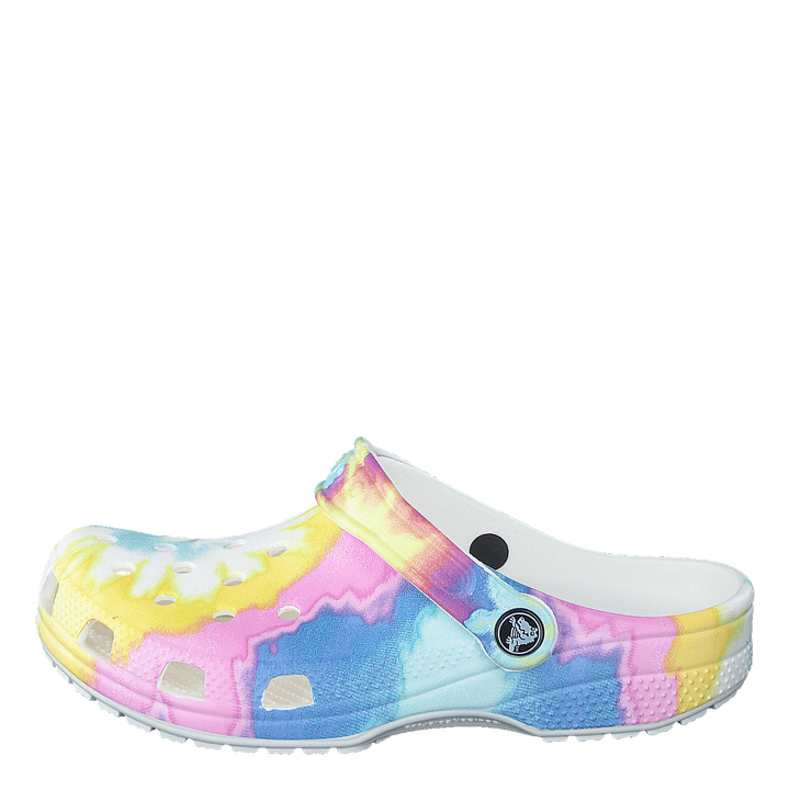 Classic Tiedye Graphic Clog K White/multi