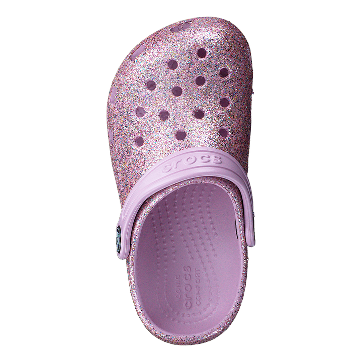 Classic Glitter Clog T White/rainbow