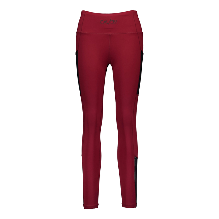 Mesh Pocket Leggings Dark Burgundy