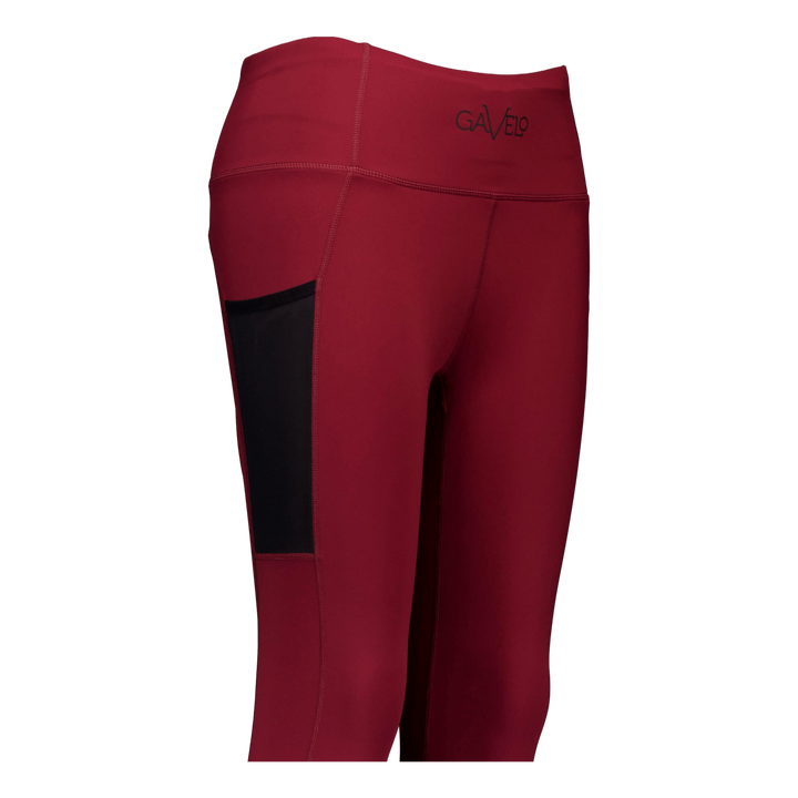 Mesh Pocket Leggings Dark Burgundy