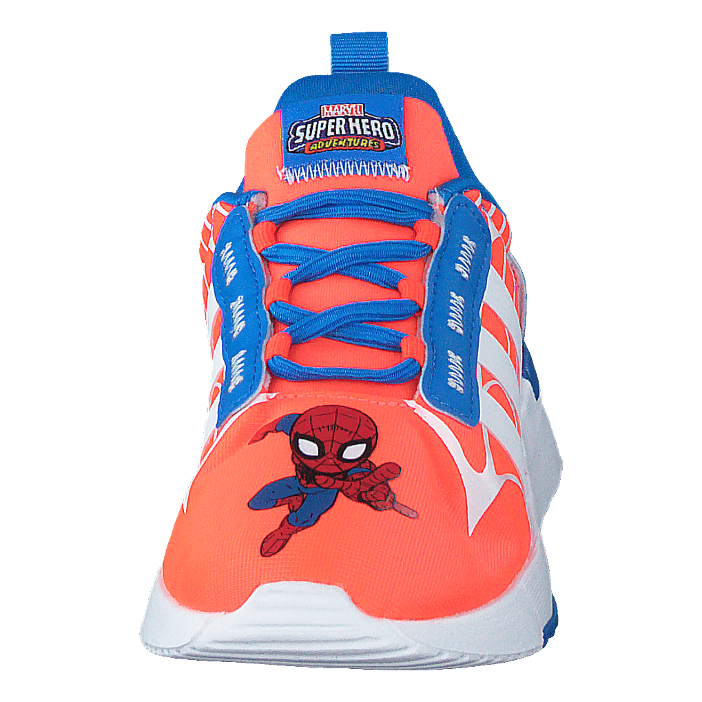 adidas x Marvel Super Hero Adventures Spider Man Racer TR21 Shoes Solar Red Cloud White Blue Rush
