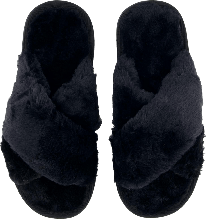 Brahny W Plush Slipper Black