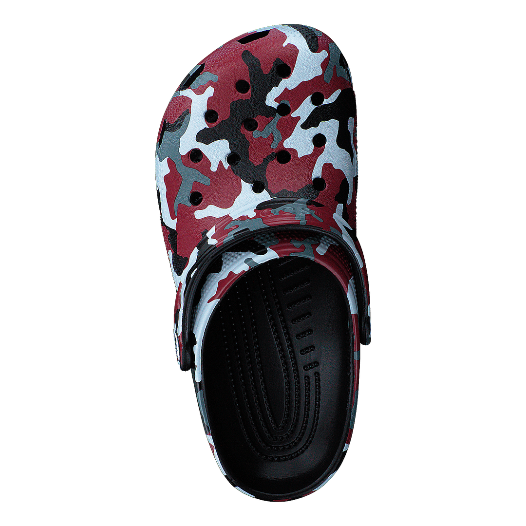 Classic Camo Clog K Black/red