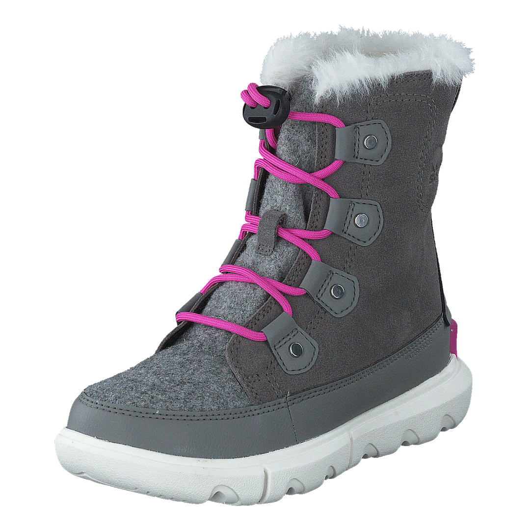 Youth Sorel Explorer Lace Wp Quarry, Bright Lavender