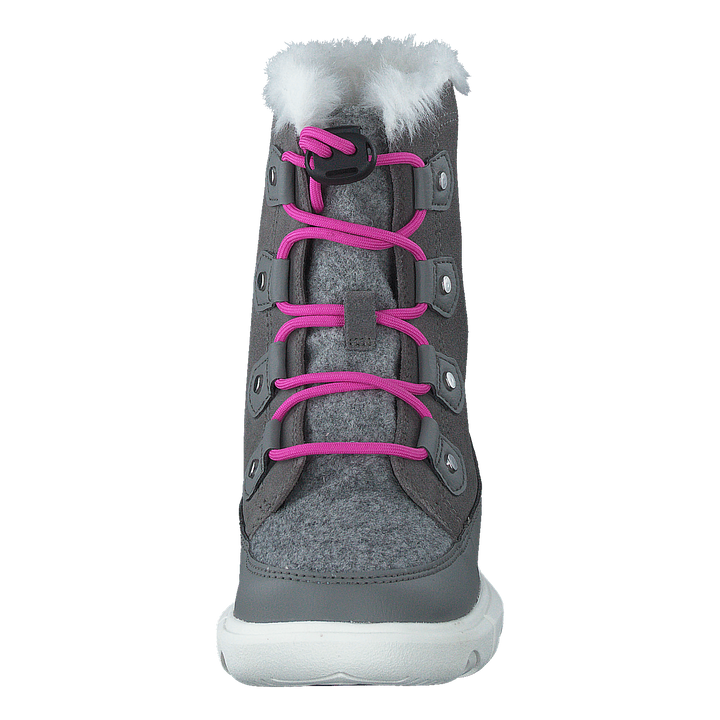 Youth Sorel Explorer Lace Wp Quarry, Bright Lavender