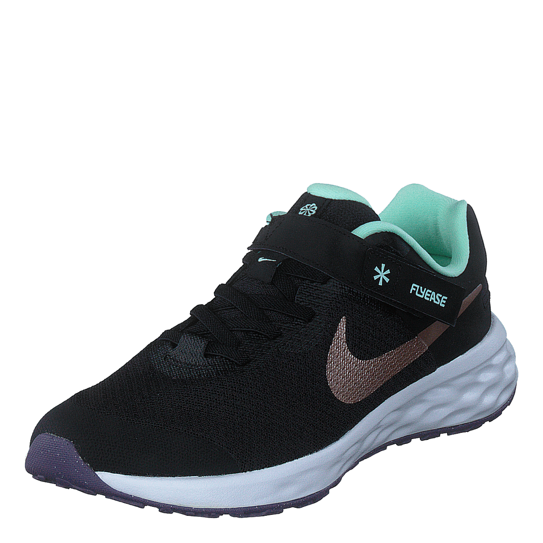 Nike Revolution 6 Flyease Black/mint Foam/canyon Purple/