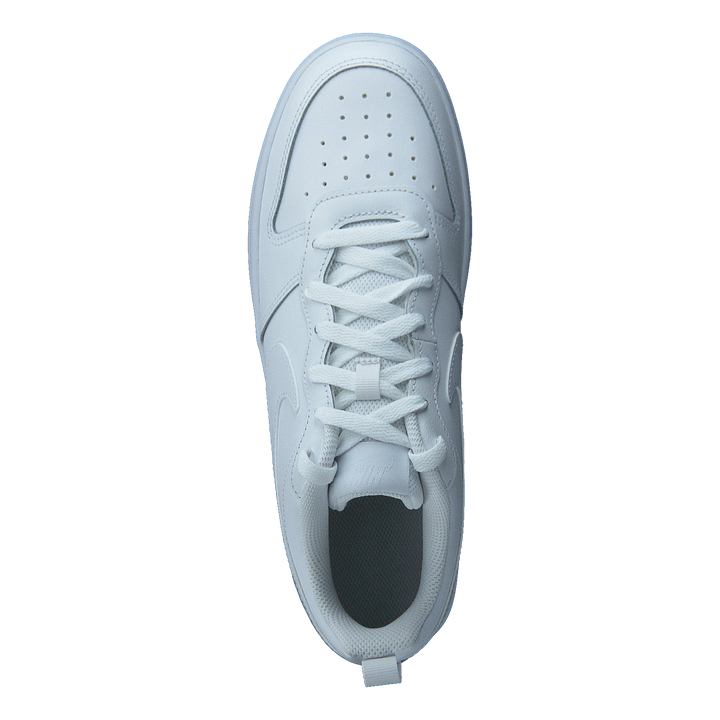 Court Borough Low 2 Big Kids' Shoes WHITE/WHITE-WHITE