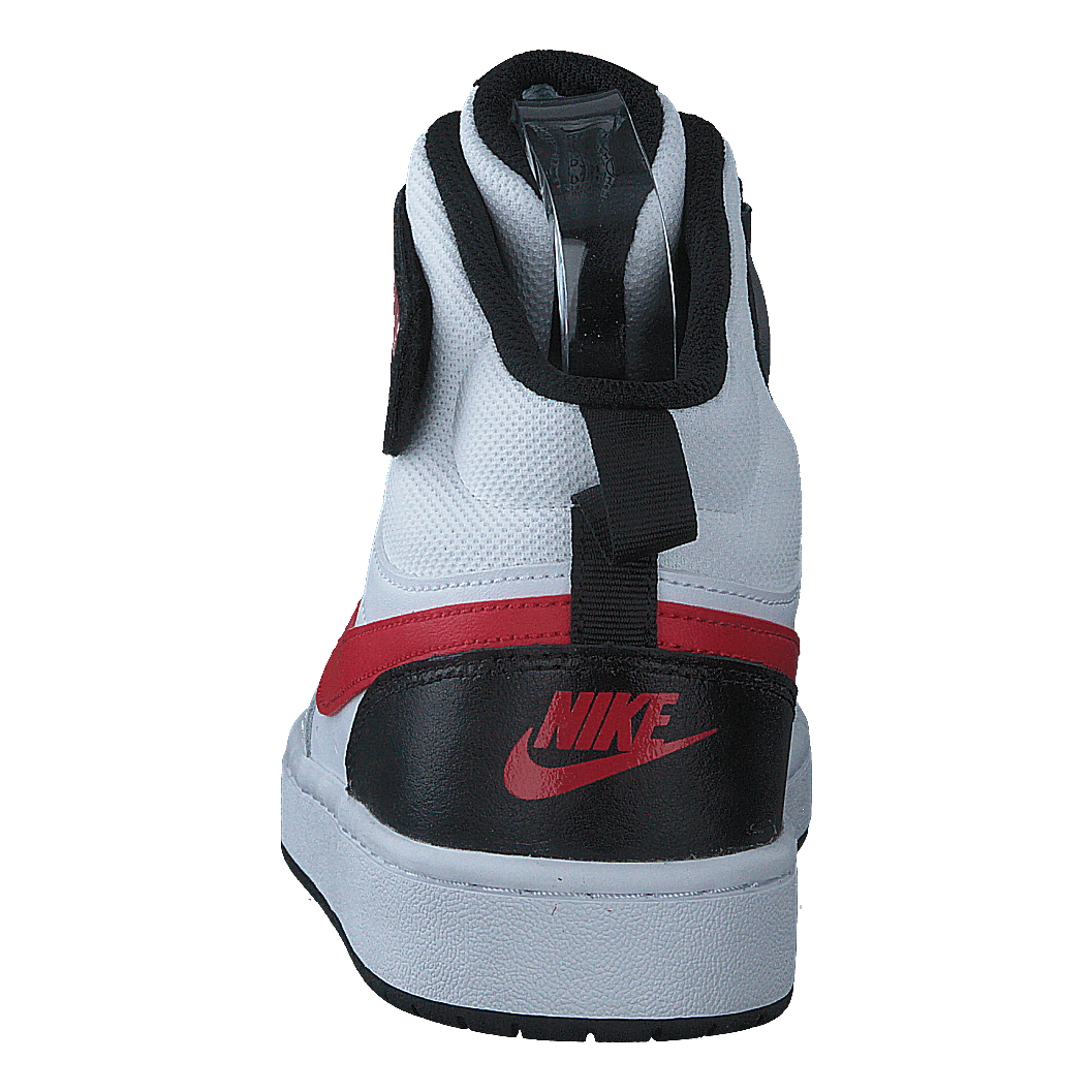 Court Borough Mid 2 Big Kids' Shoes WHITE/UNIVERSITY RED-BLACK