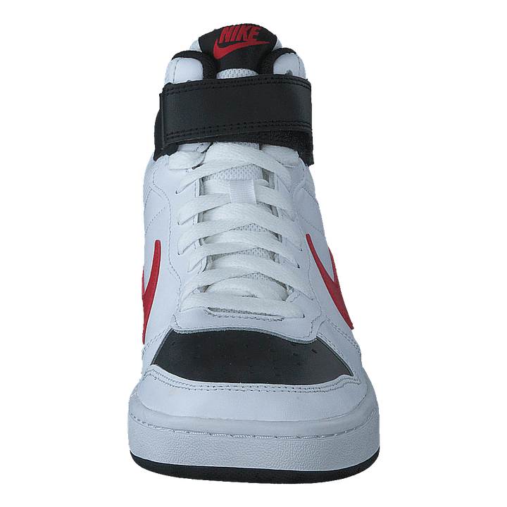 Court Borough Mid 2 Big Kids' Shoes WHITE/UNIVERSITY RED-BLACK