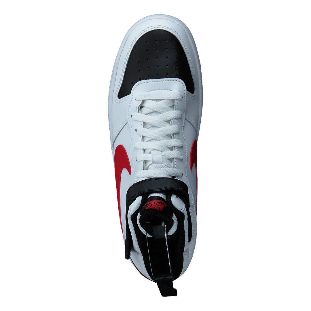 Court Borough Mid 2 Big Kids' Shoes WHITE/UNIVERSITY RED-BLACK