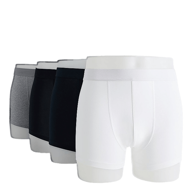 Boxer Brief 4-pack White+Black+Grey+Navy