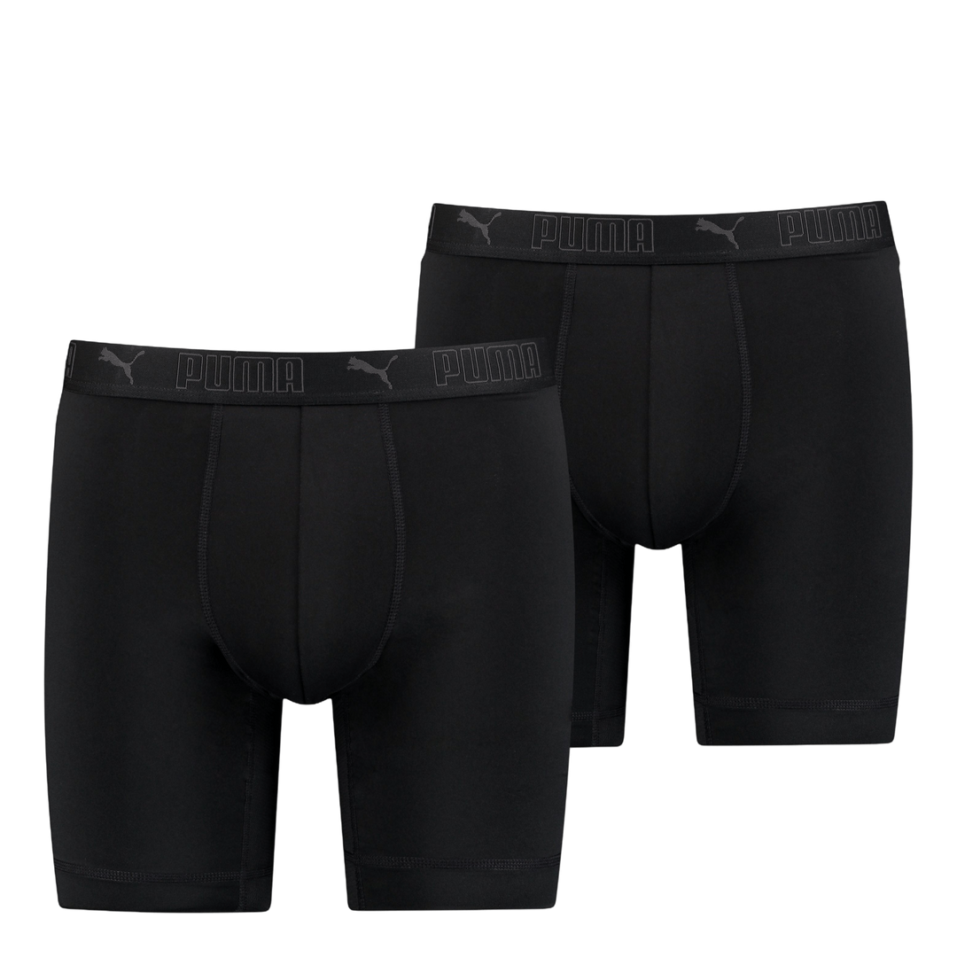 Sport Microfiber Long Boxer 2p Black