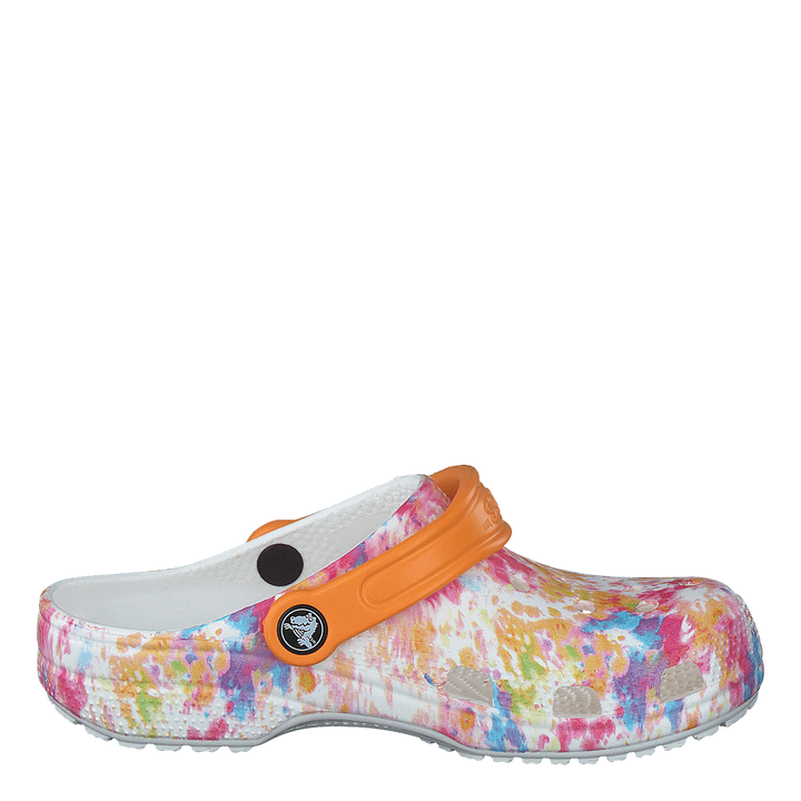 Classic Tiedye Graphic Clog K Orange Zing/multi