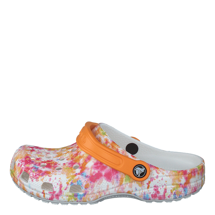 Classic Tiedye Graphic Clog K Orange Zing/multi