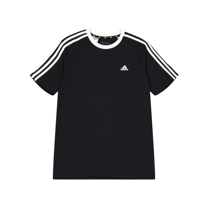 Essentials 3-Stripes Cotton Loose Fit Boyfriend T-Shirt Black