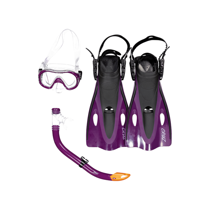 Cebu Jr. Diving Set - 3 Pcs. Dark Purple