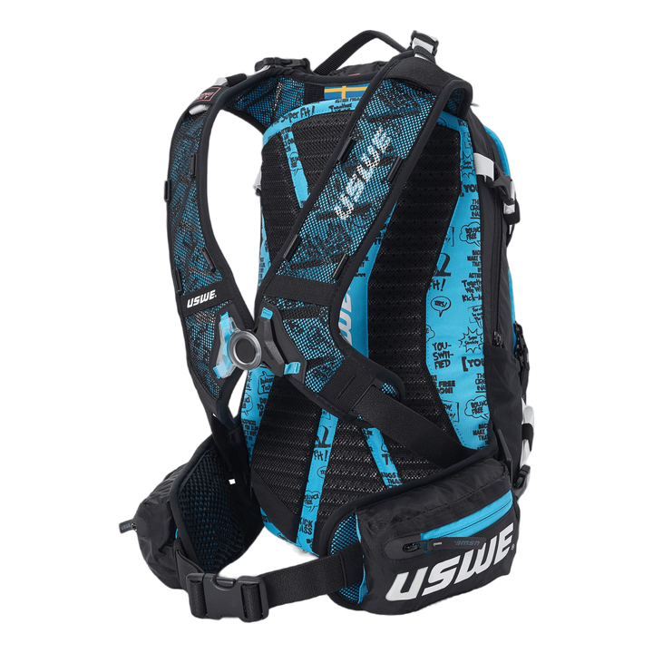 Flow 16l Mtb Protector Pack Black/malmoe Blue