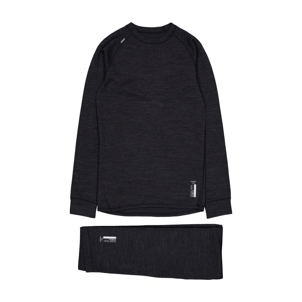Merino Set Black Melange