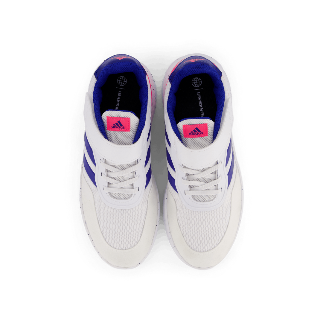 Nebzed Elastic Lace Top Strap Shoes Cloud White / Royal Blue / Lucid Pink