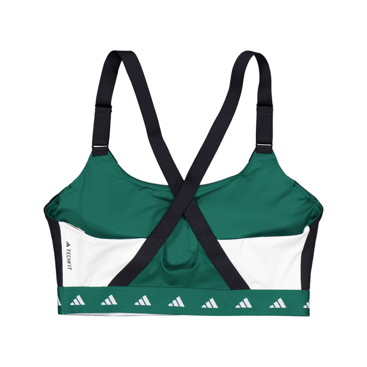 Powerimpact Training Medium-Support Techfit Colorblock Bra Collegiate Green