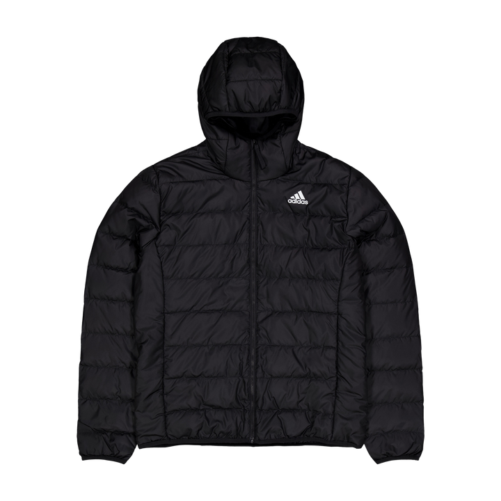 Essentials Light Down Hooded Jacket Black