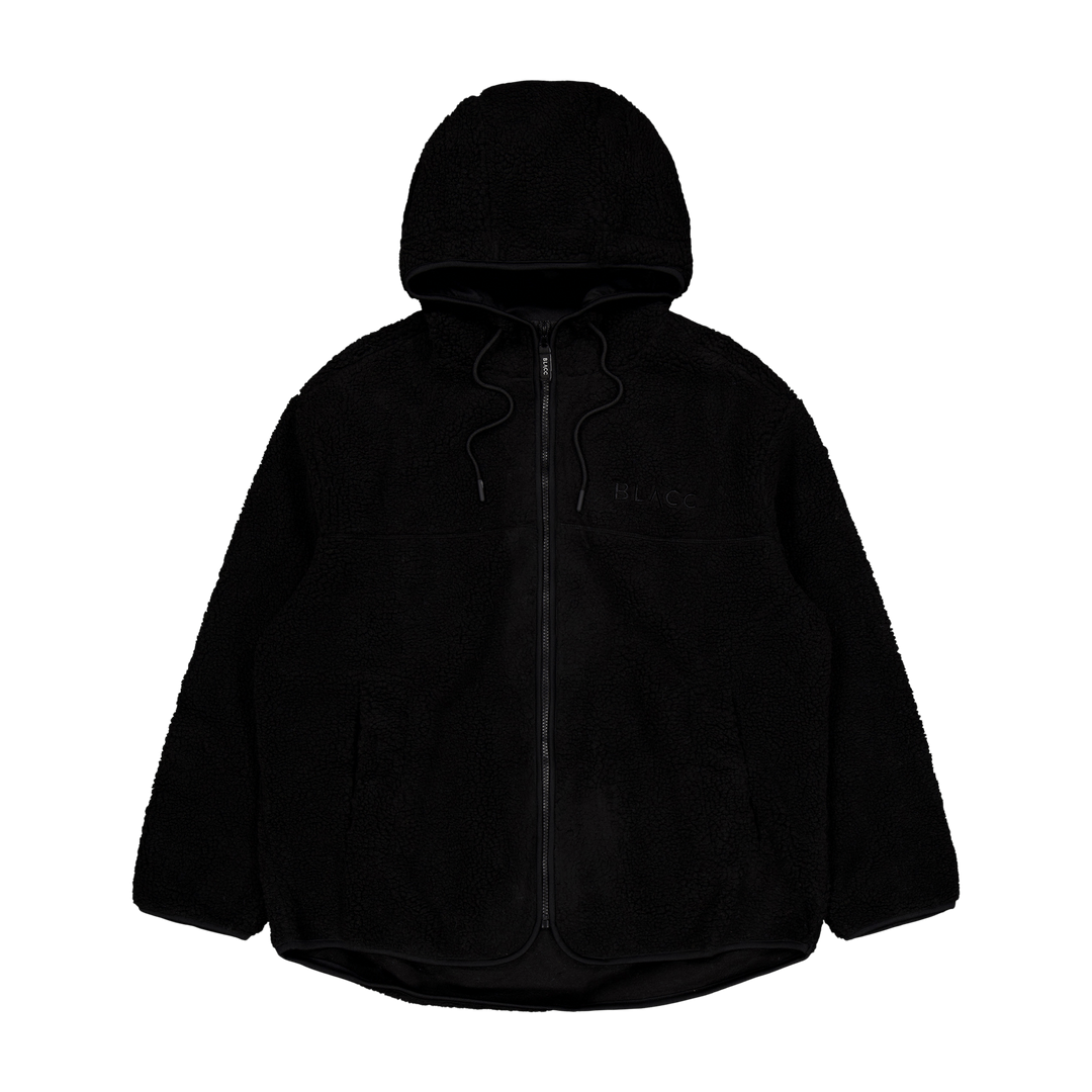 Pile Hood Jacket Jet Black