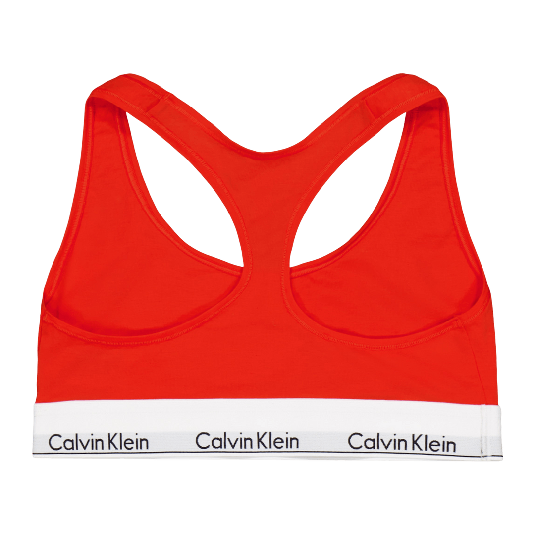 Calvin Klein Modern Cotton Unlined Bralette - Orange