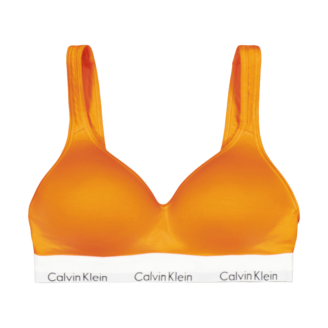 Calvin Klein Modern Cotton Lift Bralette Orange –