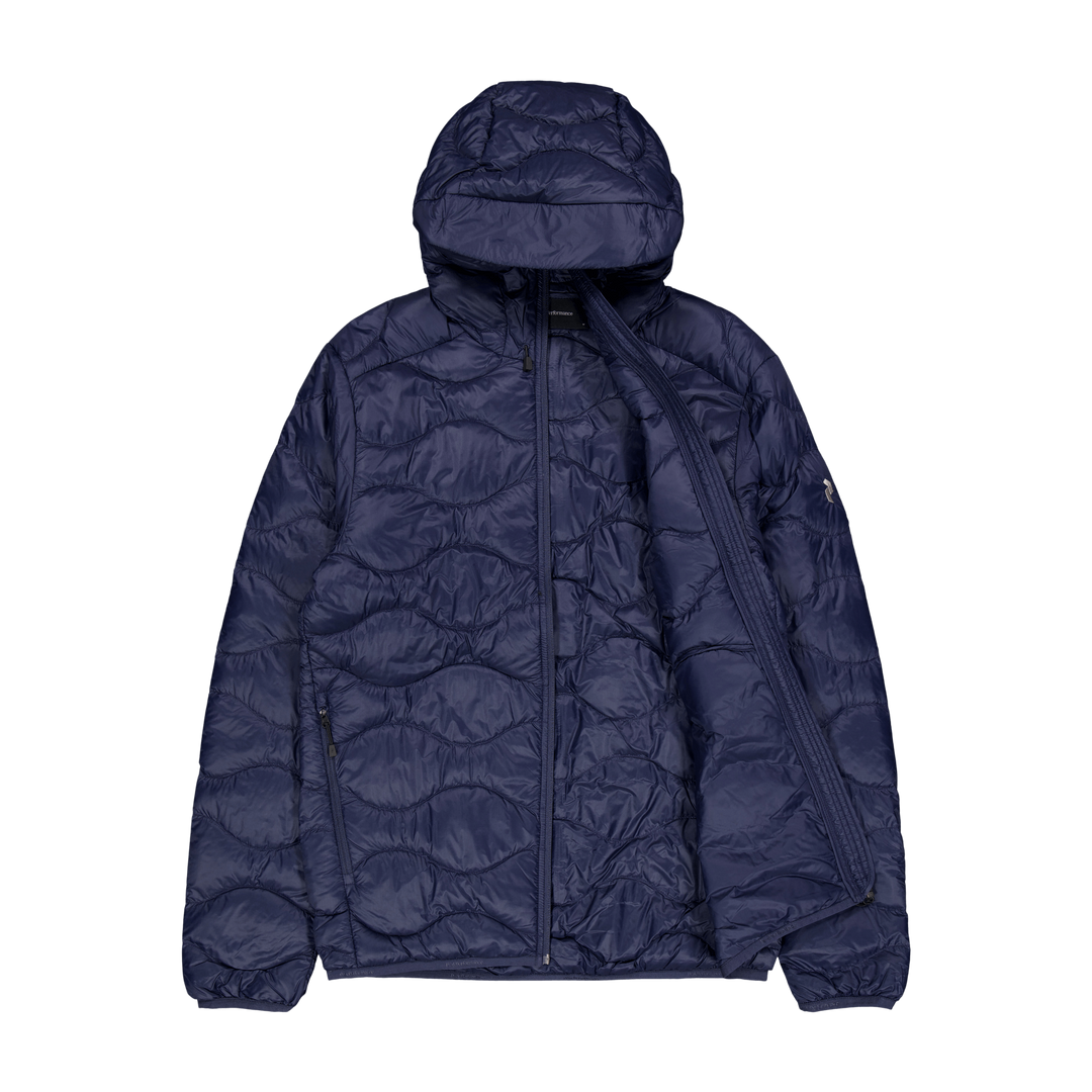 M Helium Down Hood Jacket Blue Shadow