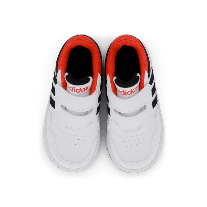 Hoops Shoes Cloud White / Core Black / Bright Red