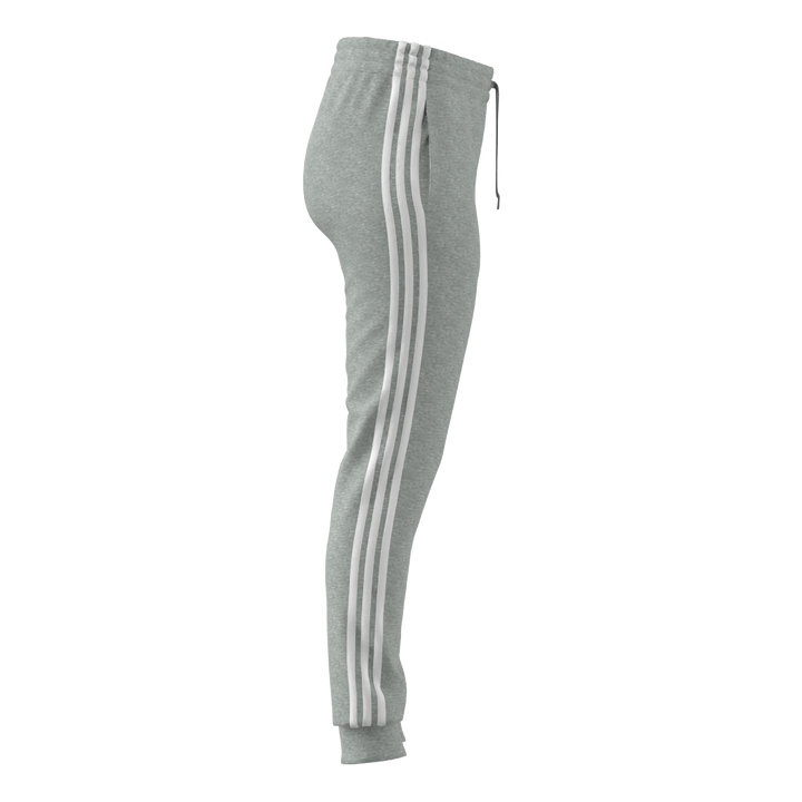Essentials Single Jersey 3-Stripes Joggers Medium Grey Heather / White