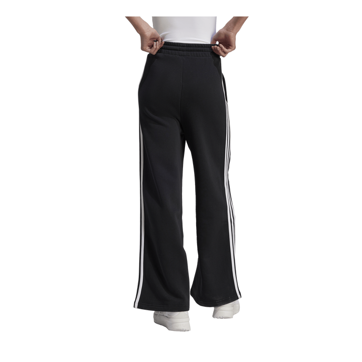 Essentials 3-Stripes French Terry Wide Joggers Black / White