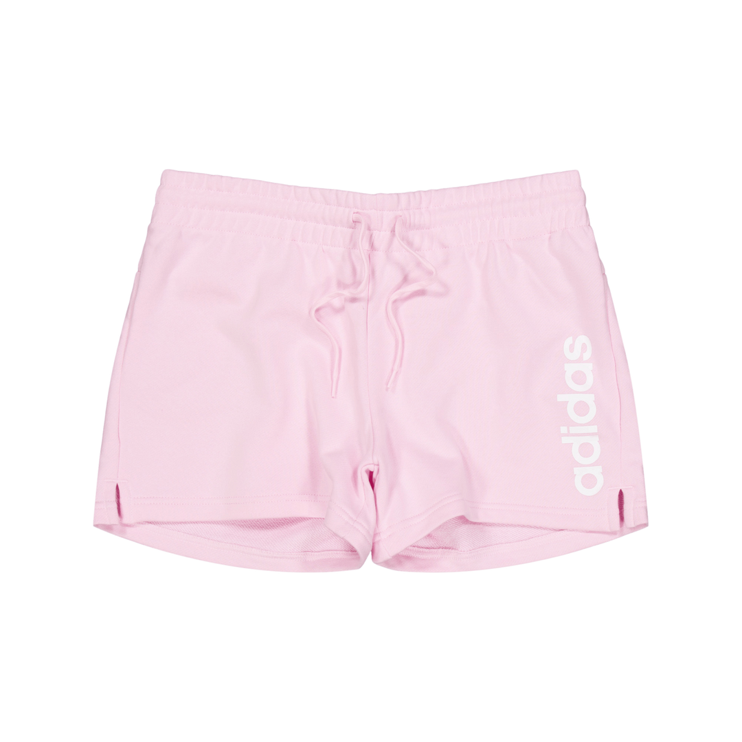 Essentials Linear French Terry Shorts Clear Pink / White