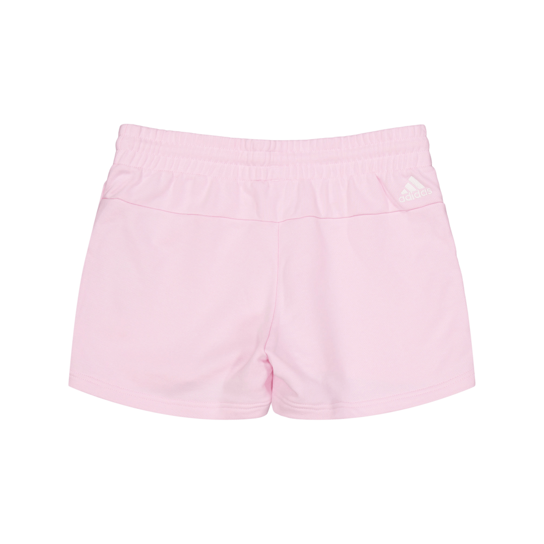 Essentials Linear French Terry Shorts Clear Pink / White