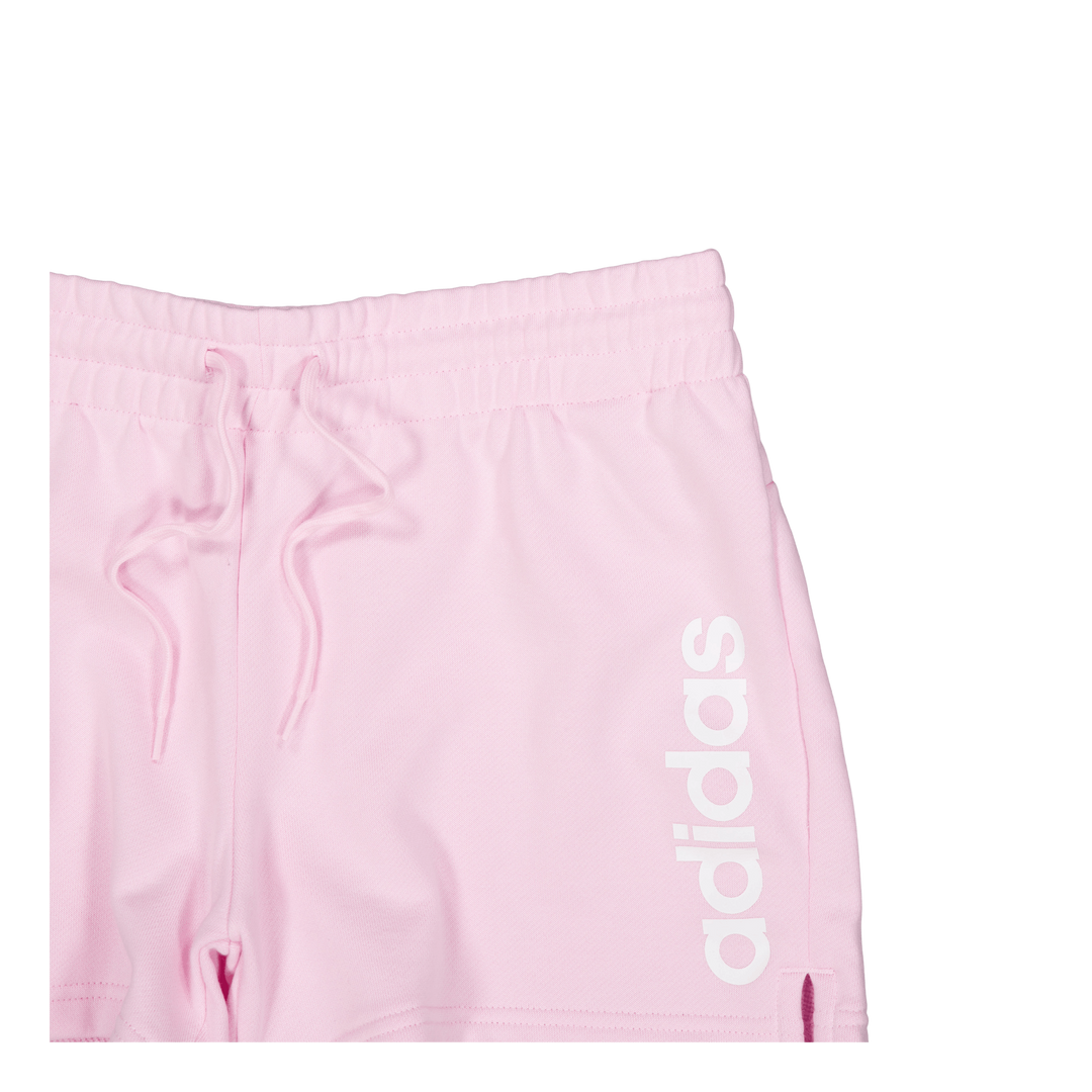 Essentials Linear French Terry Shorts Clear Pink / White